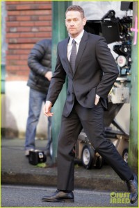 Dakota Johnson films scenes with Max Martini on the set of "Fifty Shades of Grey" **NO Canada**